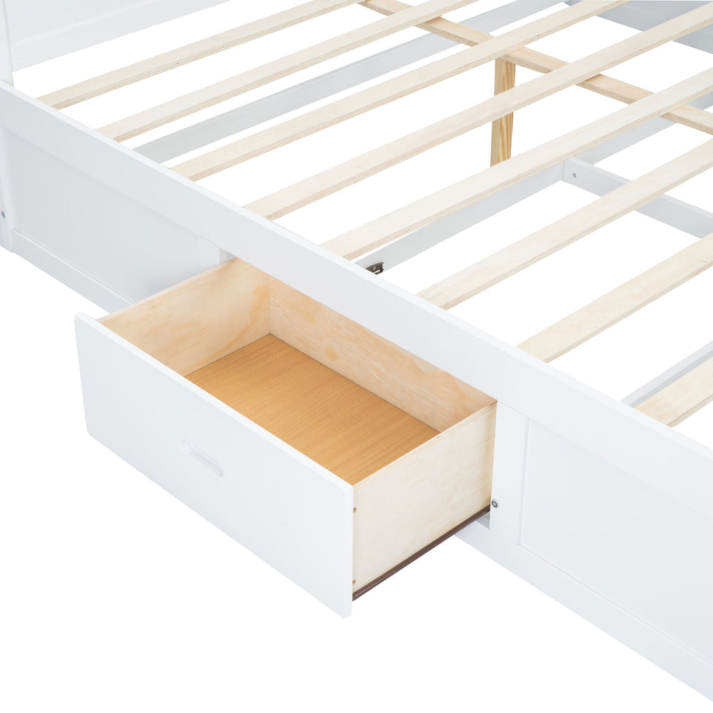 Platform Bed With Multi Storage Headboard, USB And Drawers by Unique Piece Furniture