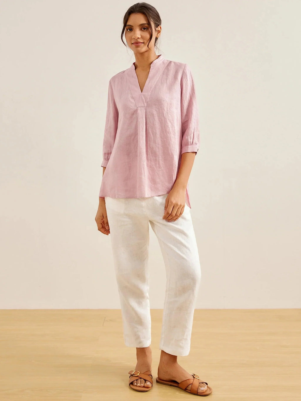 100% Linen Dress Shirt JOANNA by LINTICO