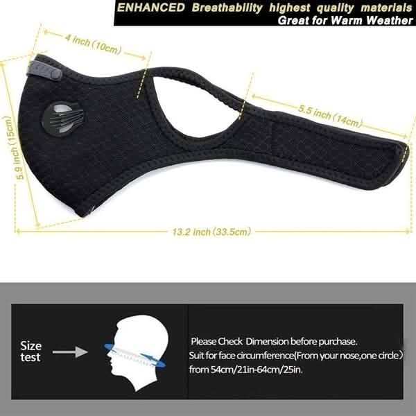 11-Piece Set: Breathable Bacteria-Proof Sport Face Mask with Activated Carbon PM 2.5 by DailySale
