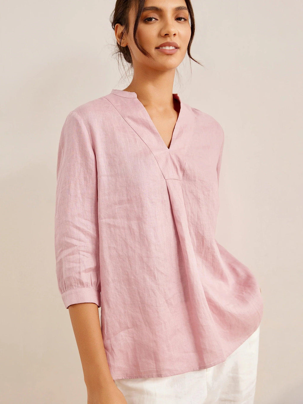 100% Linen Dress Shirt JOANNA by LINTICO