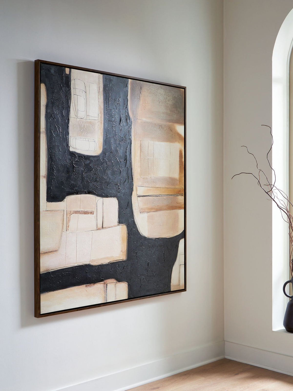 Feyville - Wall Art - Black / Brown / Cream by Unique Piece Furniture