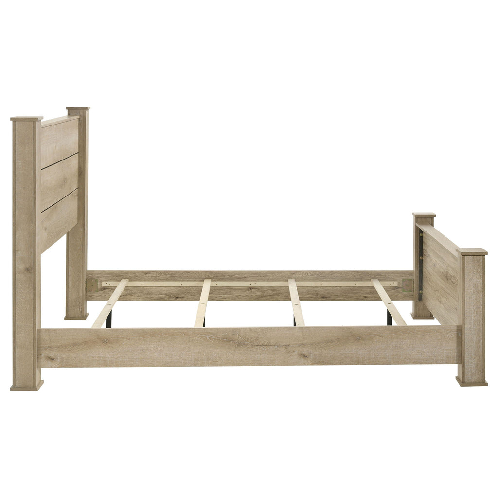 Oakglen 55-inch Queen Panel Bed Weathered Oak by Unique Piece Furniture