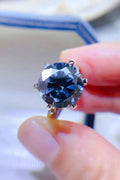 5 Carat Moissanite 925 Sterling Silver Ring by Wild and Free Boutique