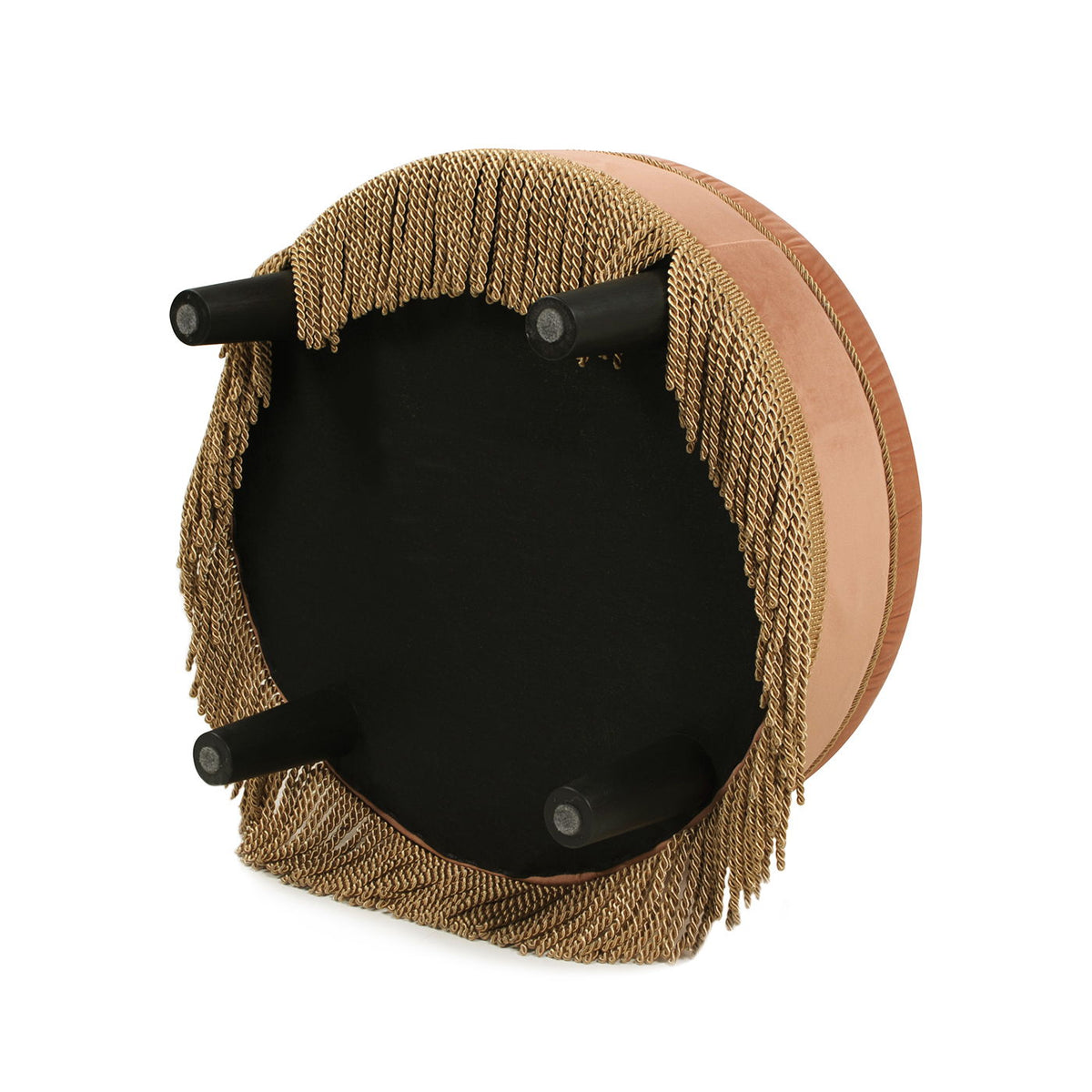 Yolanda - Round Upholstered Accent Ottoman by Unique Piece Furniture