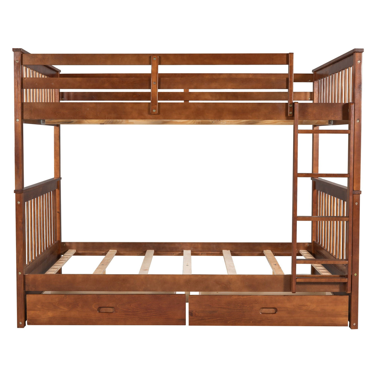 Bunk Bed With Ladders And 2 Storage Drawers by Unique Piece Furniture
