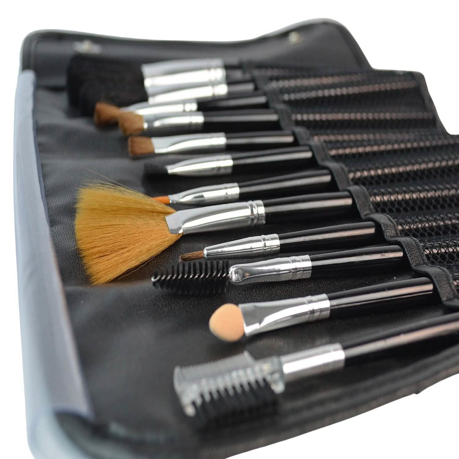 12-Pack: Premium Makeup Brush Set for Blending Blush Concealer Eye Shadow by DailySale