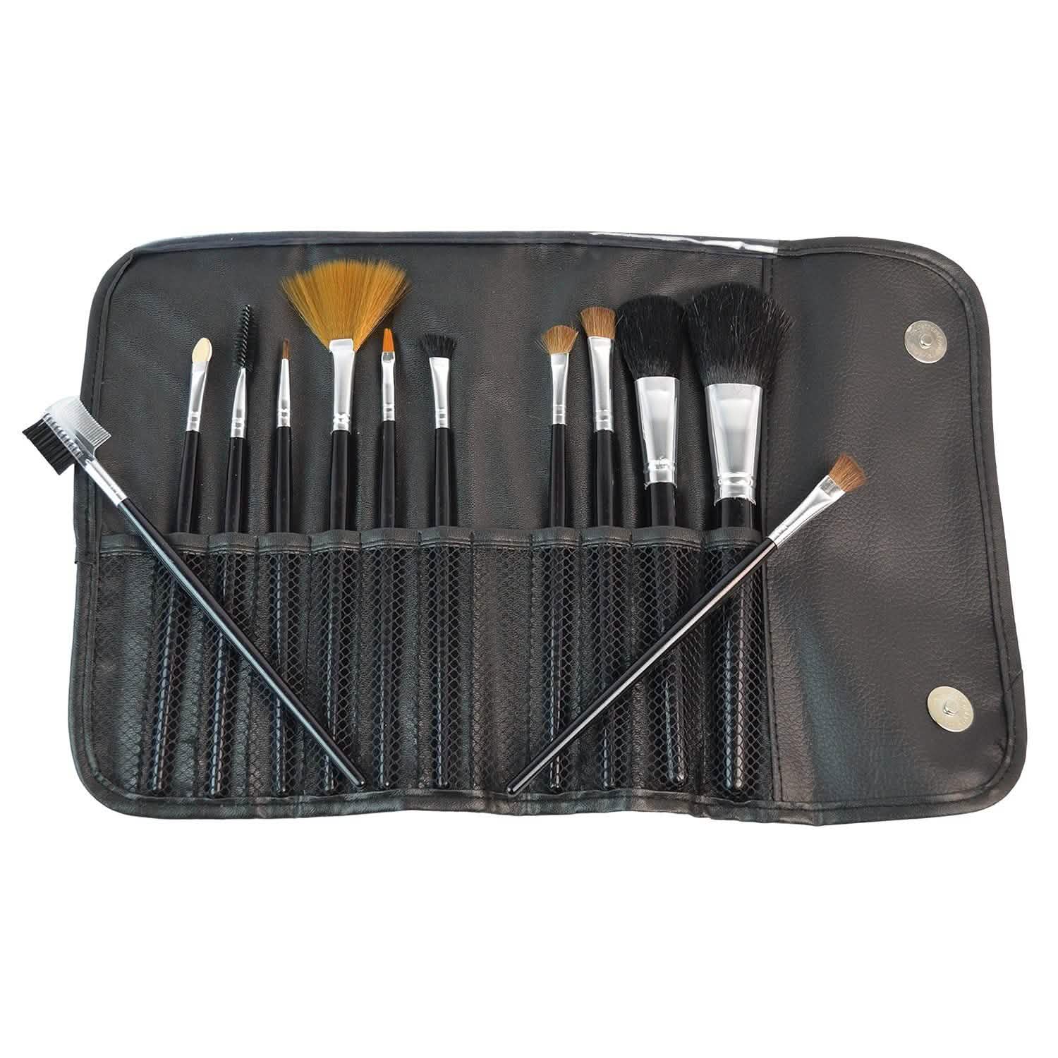 12-Pack: Premium Makeup Brush Set for Blending Blush Concealer Eye Shadow by DailySale