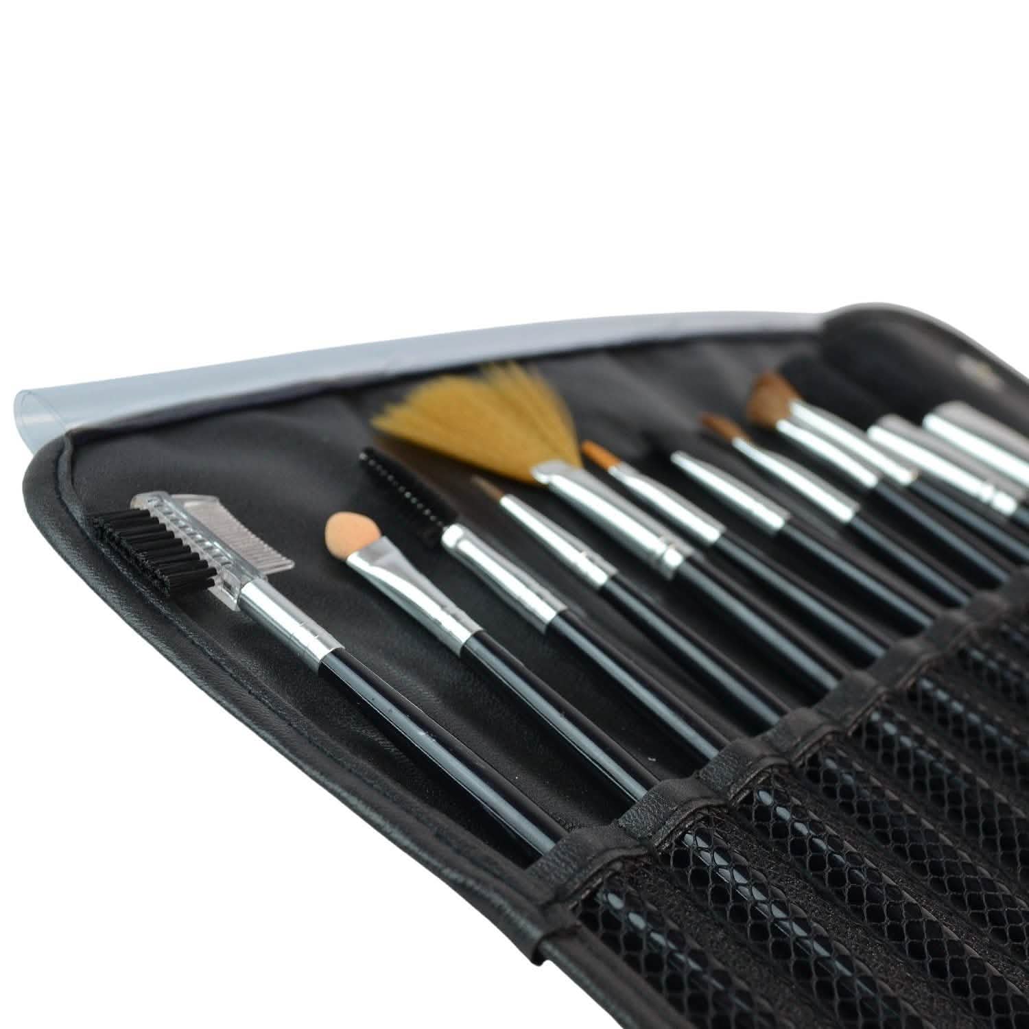 12-Pack: Premium Makeup Brush Set for Blending Blush Concealer Eye Shadow by DailySale