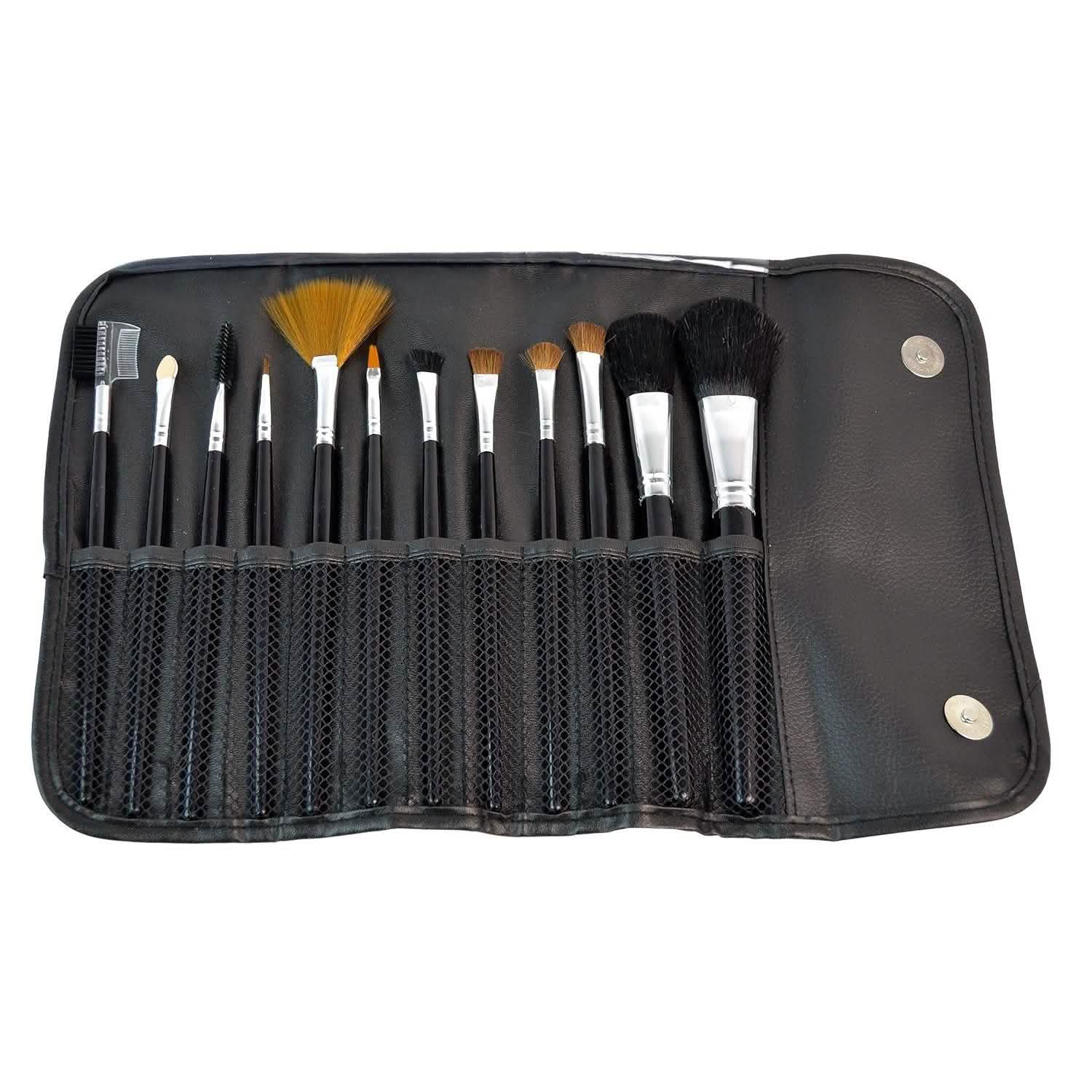 12-Pack: Premium Makeup Brush Set for Blending Blush Concealer Eye Shadow by DailySale