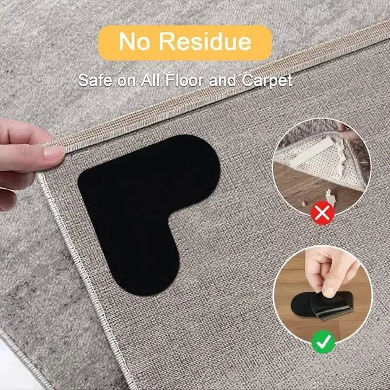 12-Pieces: Double Sided Non-Slip Rug Pads Rug Tape Stickers by DailySale