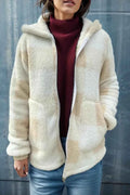 Double Take Full Size Plaid Long Sleeve Hooded Coat by Wild and Free Boutique