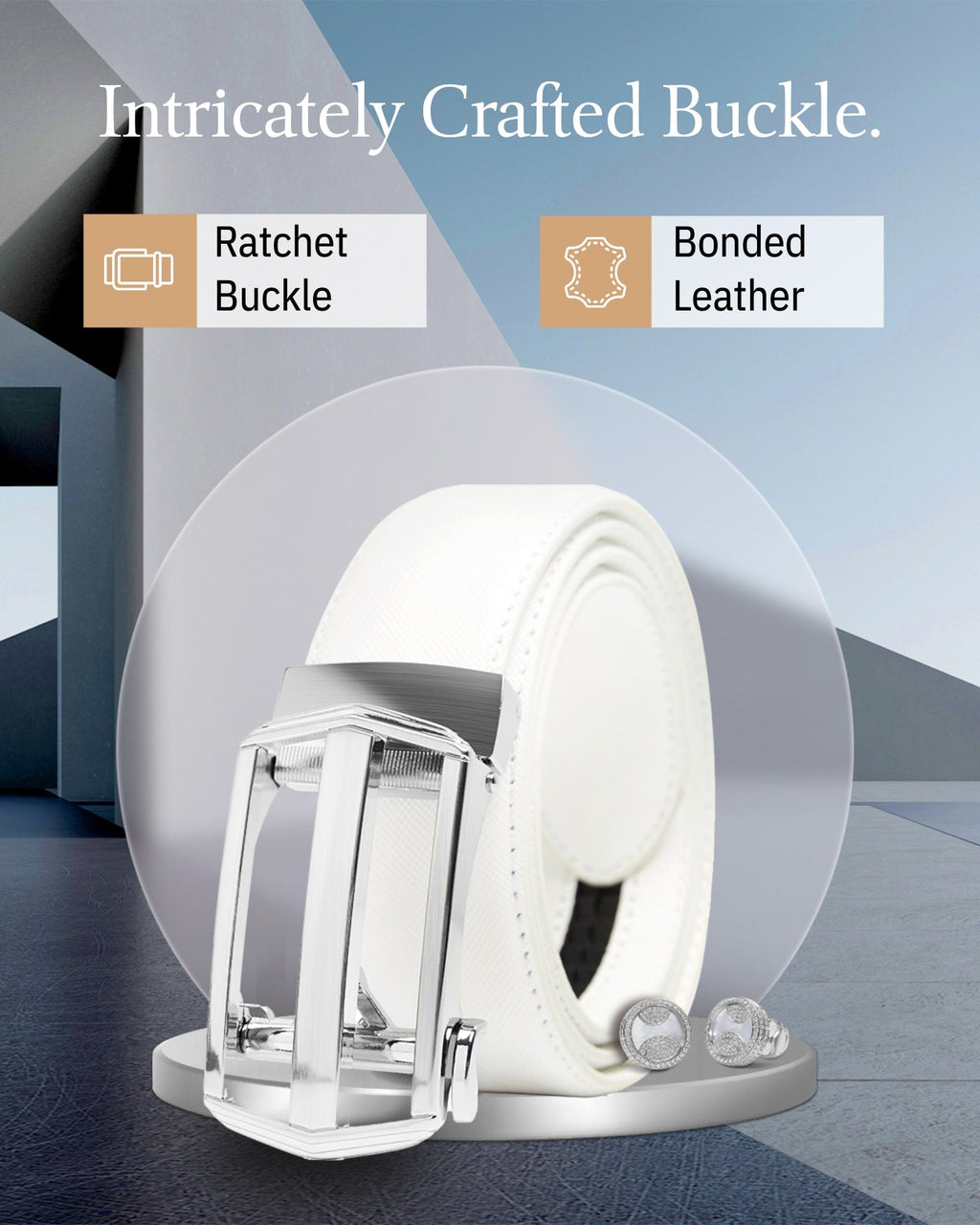 Leather Ratchet Belt – No Holes, Custom Fit by Access Accessories