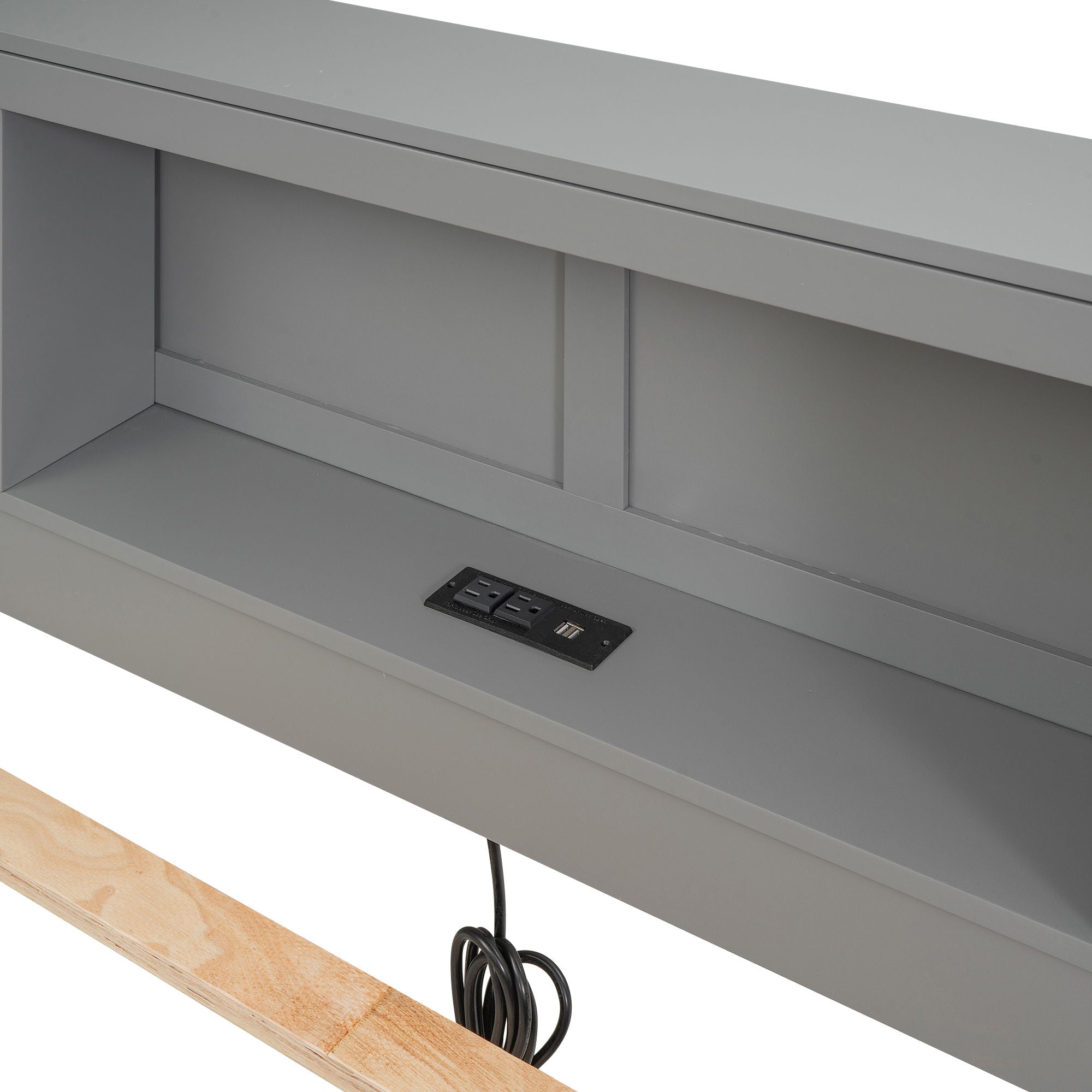 Platform Bed With Storage Headboard, USB, Trundle And 3 Drawers by Unique Piece Furniture