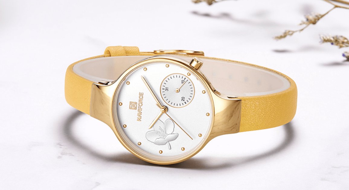 Elegant Women's Analog Quartz Watch With Leather Belt Waterproof Wristwatch Excellent Design Perfect Gift by Stevvex