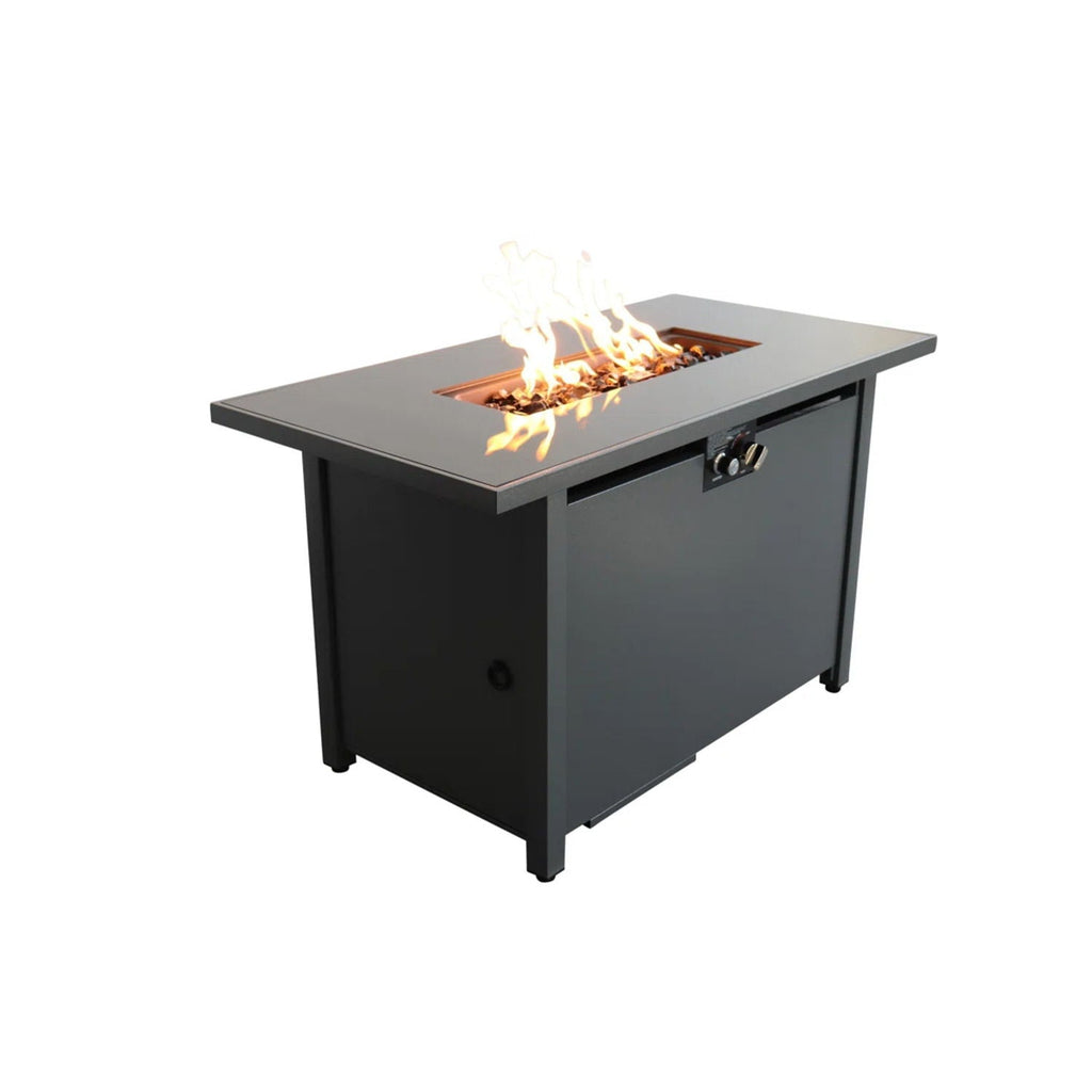 Rectangular Fire Pit With Frame Elegant Design by Unique Piece Furniture
