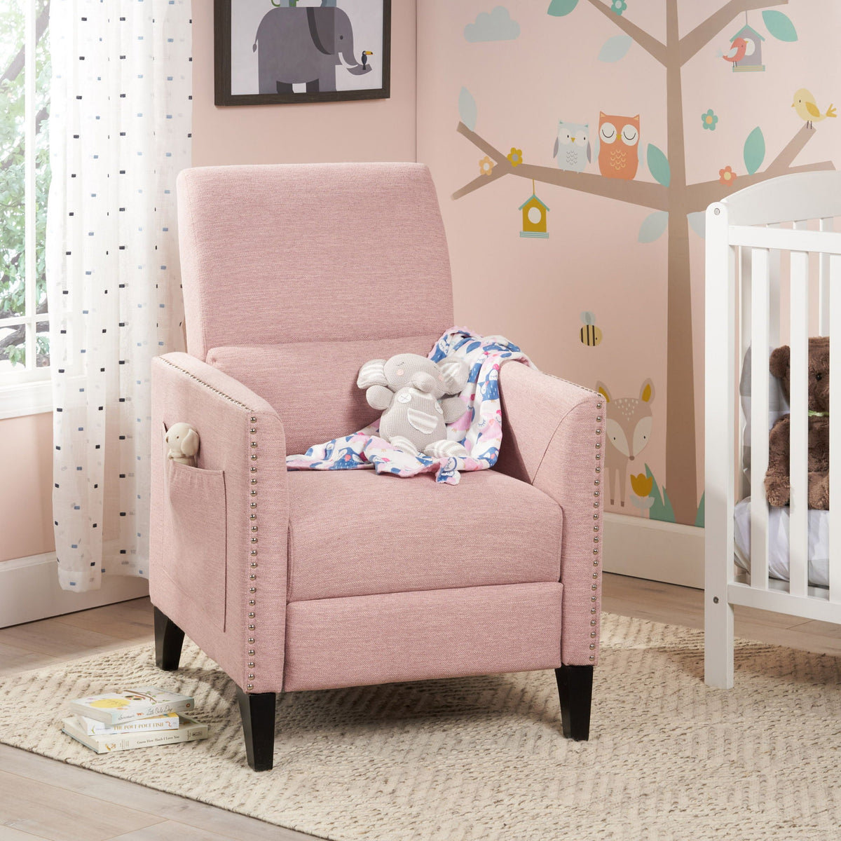 Kiersten - Contemporary Fabric Pushback Recliner by Unique Piece Furniture