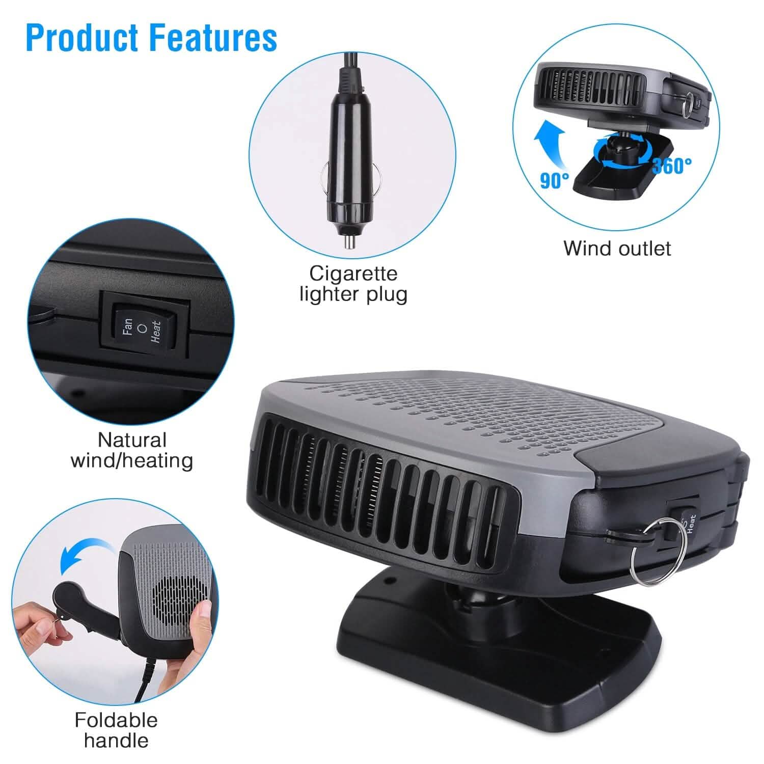 12V 150W Portable Car Auto Heater by DailySale