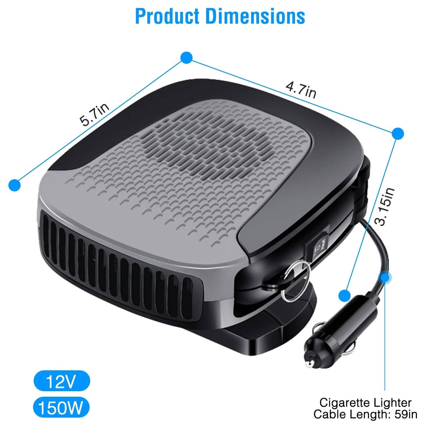 12V 150W Portable Car Auto Heater by DailySale