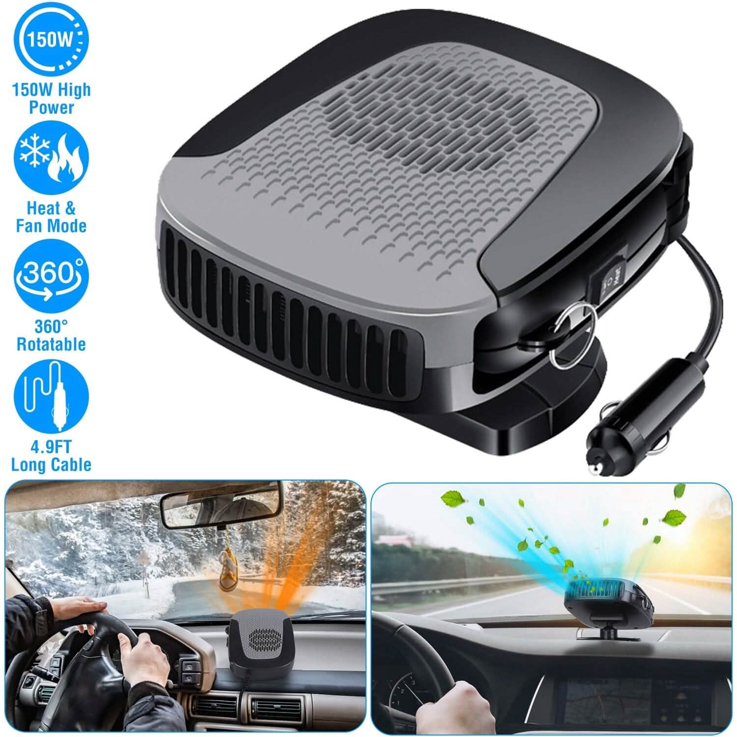 12V 150W Portable Car Auto Heater by DailySale