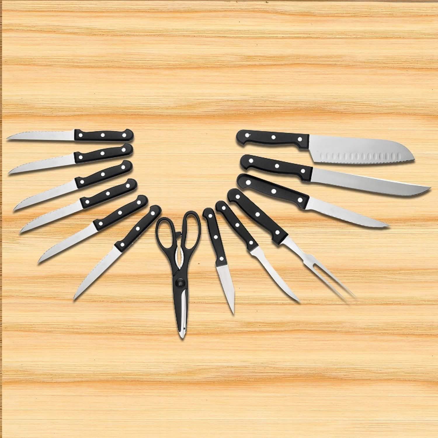 13-Piece: Knife Set Super Sharp Stainless Steel by DailySale