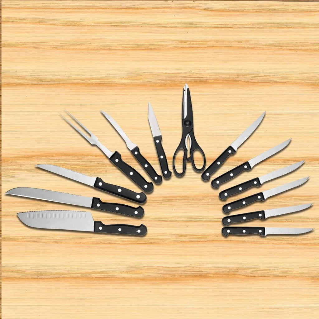 13-Piece: Knife Set Super Sharp Stainless Steel by DailySale