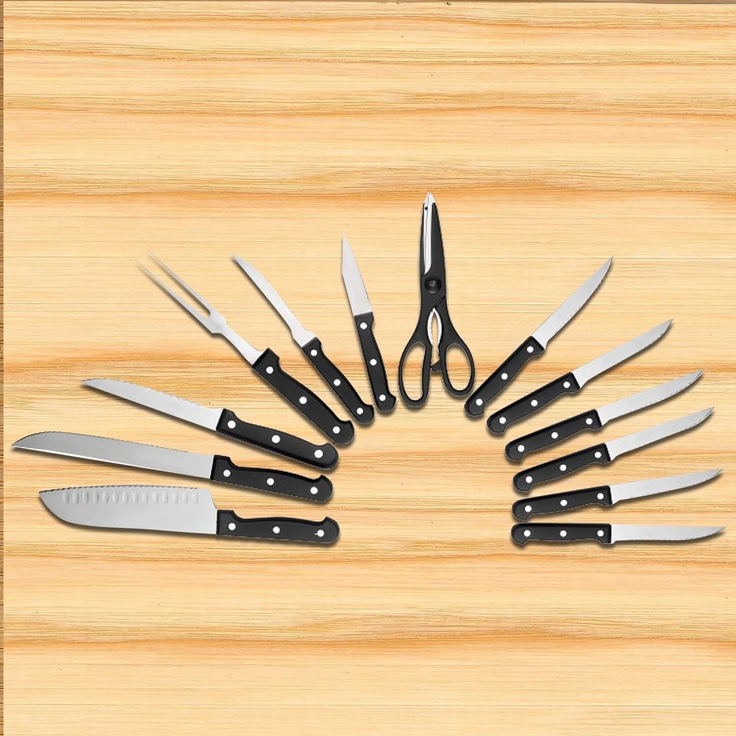 13-Piece: Knife Set Super Sharp Stainless Steel by DailySale