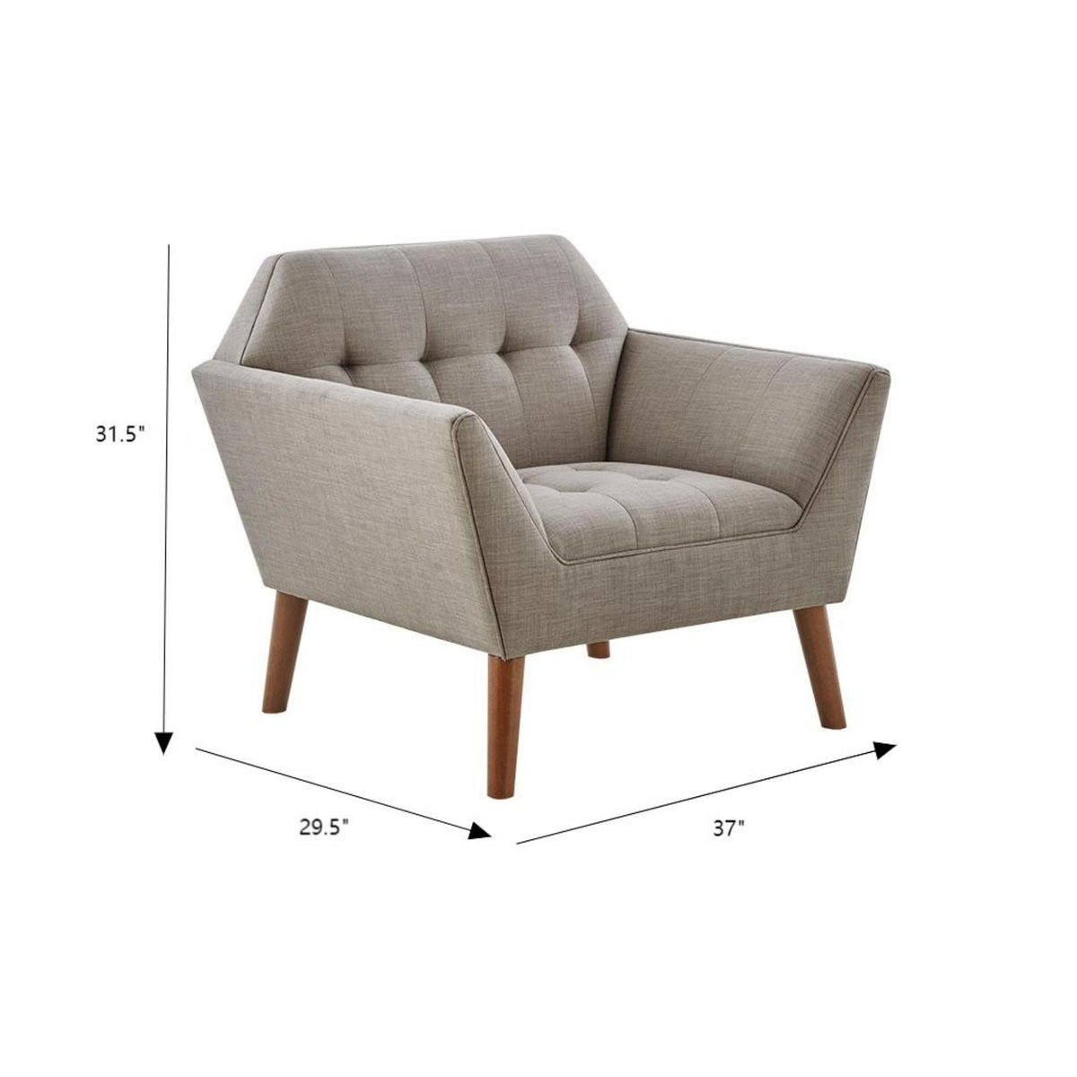 Modern Lounge Chair With Button Tufting by Unique Piece Furniture