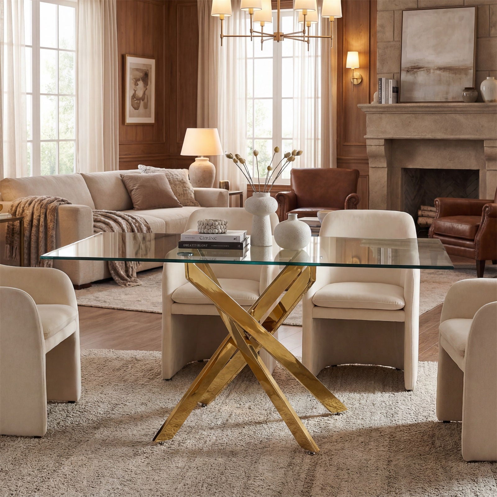 Modern Rectangular Table For Dining Room by Unique Piece Furniture