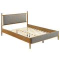 Mason 46-inch Queen Panel Platform Bed Grey and Light Brown by Unique Piece Furniture