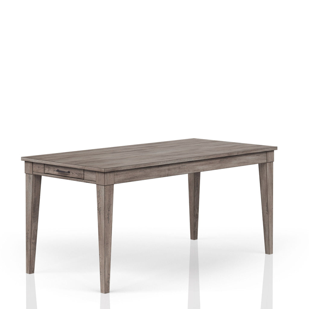 Rustic Dining Table 2 Storage Drawers And Leaf - Gray by Unique Piece Furniture