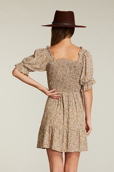 Floral smocked dress by Miss Sparkling