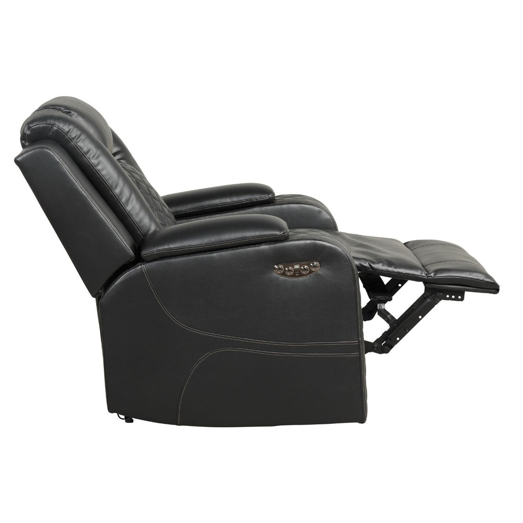 Benz - LED & Power Recliner Chair With Adjustable Headrest by Unique Piece Furniture