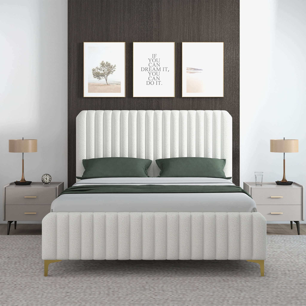 Valery - Upholstered Platform Bed by Unique Piece Furniture