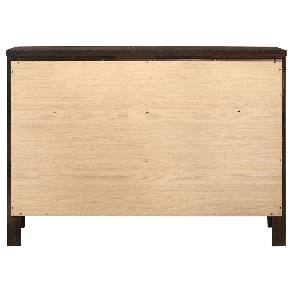 Carlton 6-drawer Dresser Cappuccino by Unique Piece Furniture