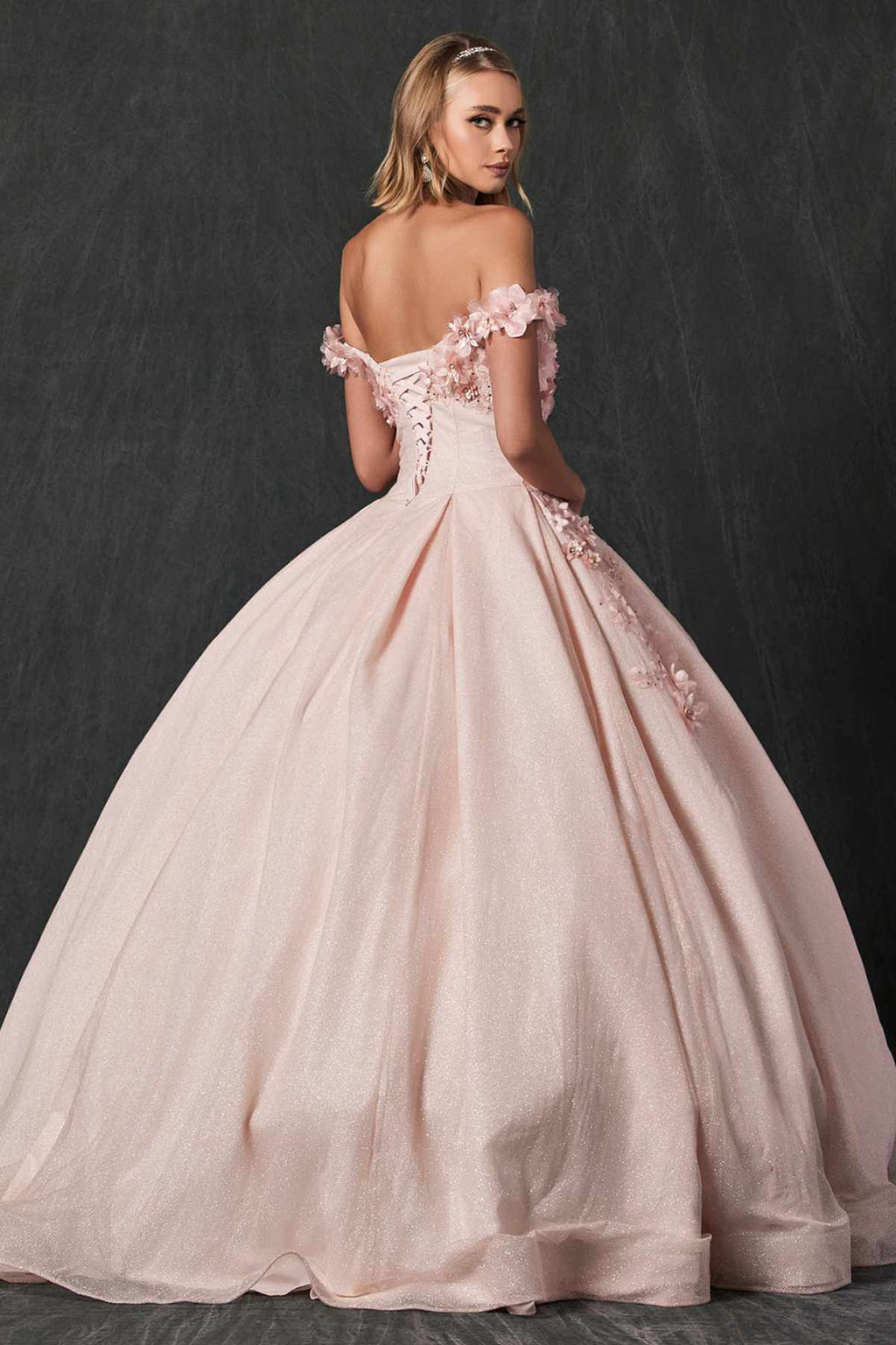 Juliet 1433 Dress Quinceanera Ball Gown 3D Floral Embroidered by DiscountDressShop
