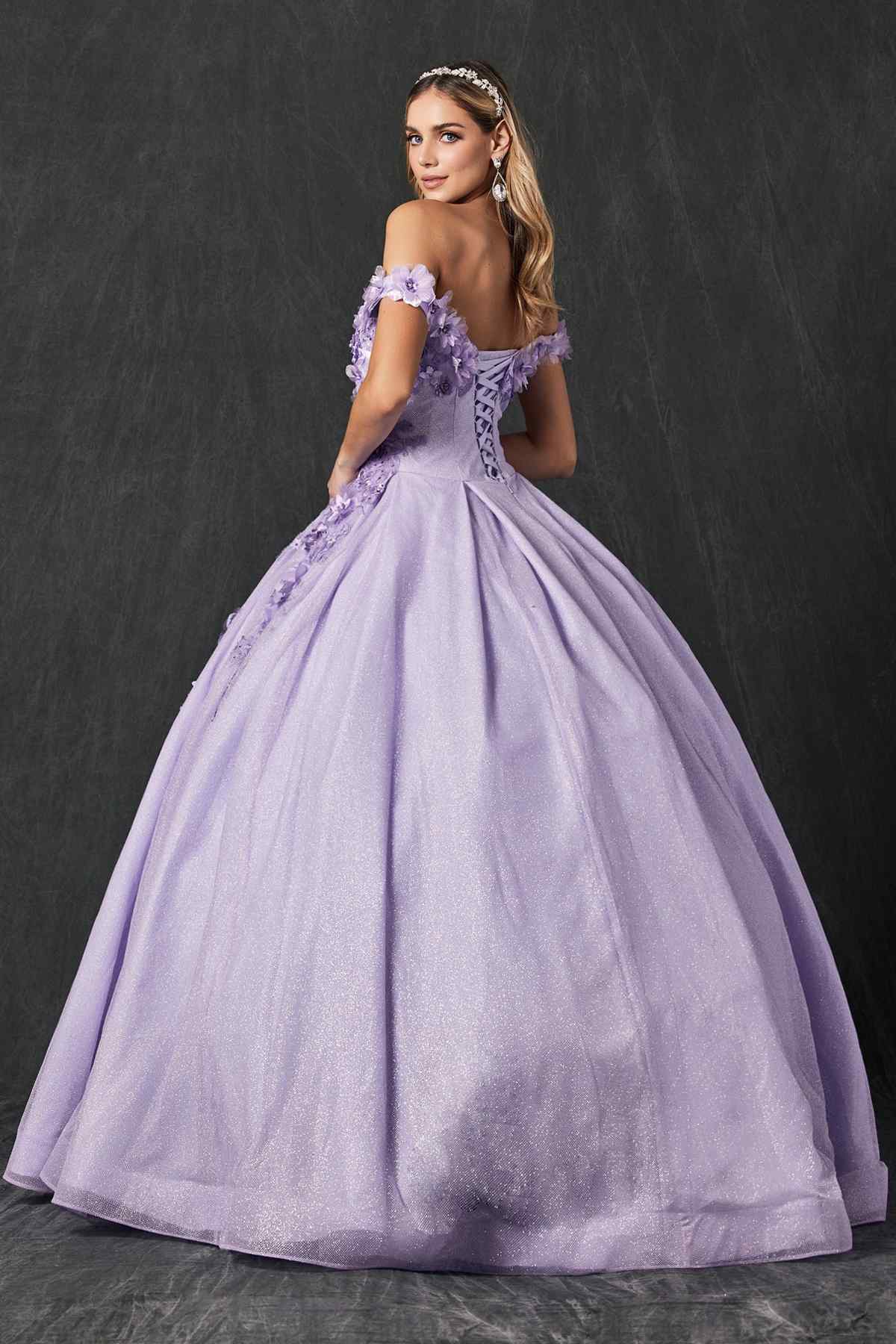 Juliet 1433 Dress Quinceanera Ball Gown 3D Floral Embroidered by DiscountDressShop