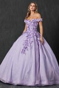 Juliet 1433 Dress Quinceanera Ball Gown 3D Floral Embroidered by DiscountDressShop