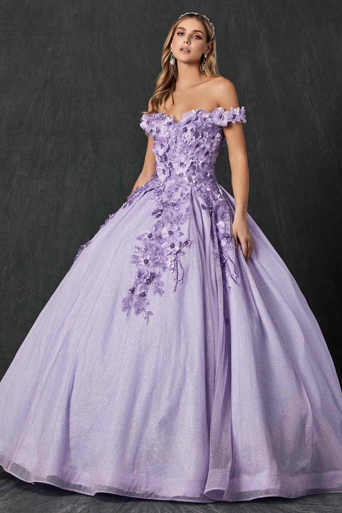 Juliet 1433 Dress Quinceanera Ball Gown 3D Floral Embroidered by DiscountDressShop