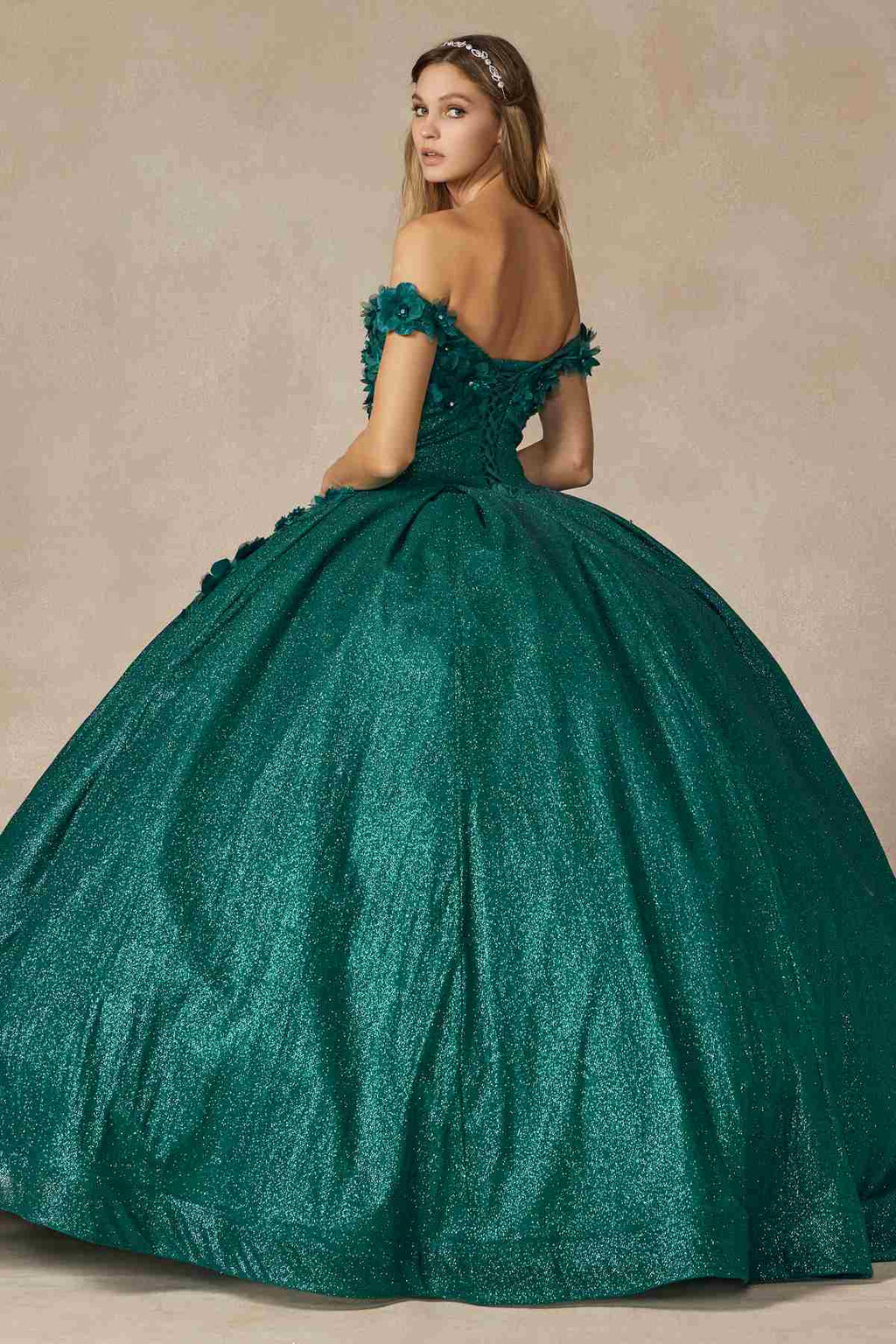 Juliet 1433 Dress Quinceanera Ball Gown 3D Floral Embroidered by DiscountDressShop