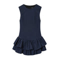 Women Clothing Autumn Sweet Romantic Plaid Laminated Decoration Short Dress by Ragazza