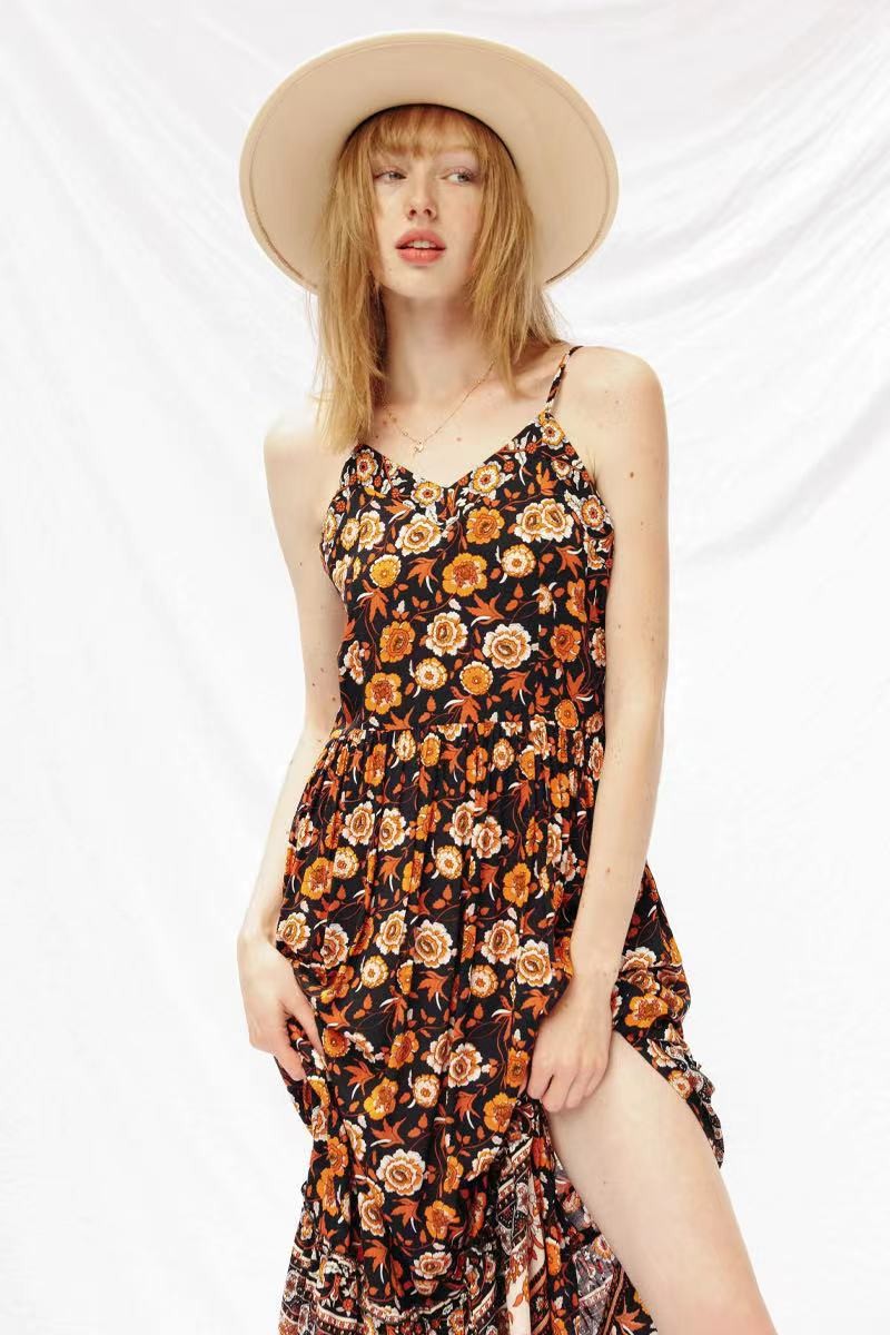 Floral maxi dress by Miss Sparkling