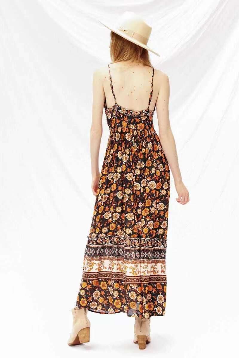 Floral maxi dress by Miss Sparkling