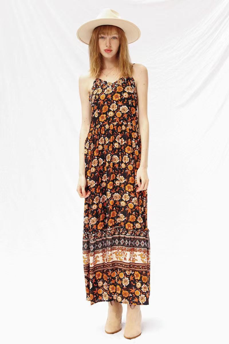 Floral maxi dress by Miss Sparkling