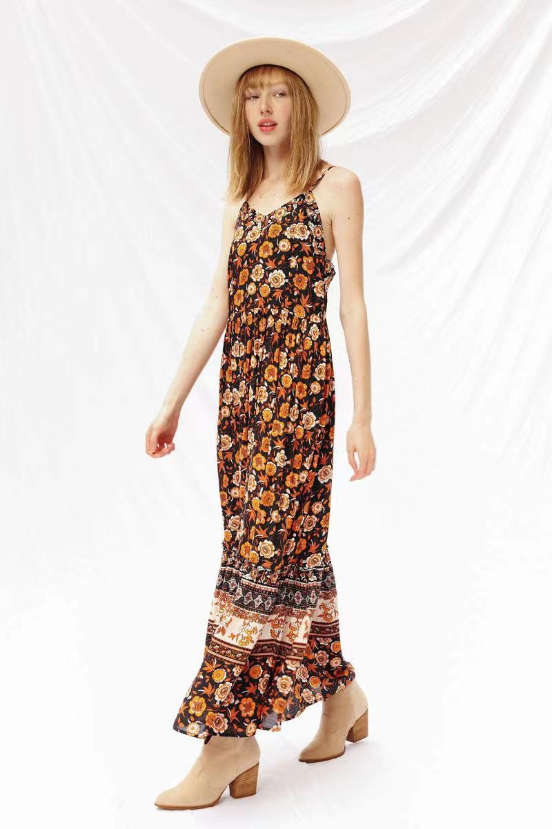 Floral maxi dress by Miss Sparkling