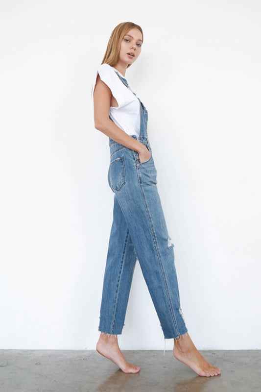 SLIM STRAIGHT OVERALLS by Wild and Free Boutique