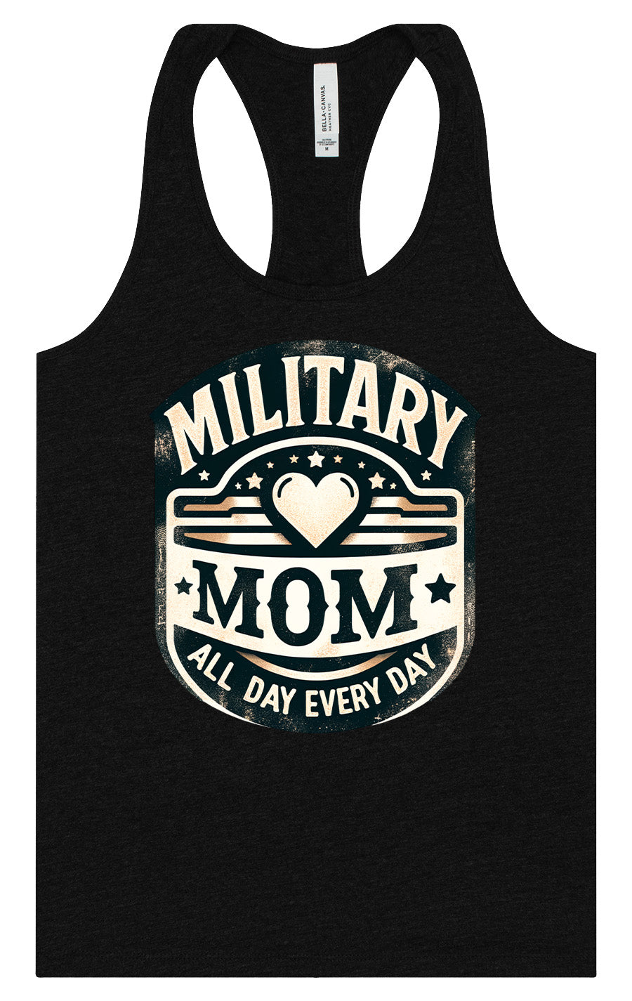 Proud Military Mom Women's Racerback Tank by As You Wish Apparel