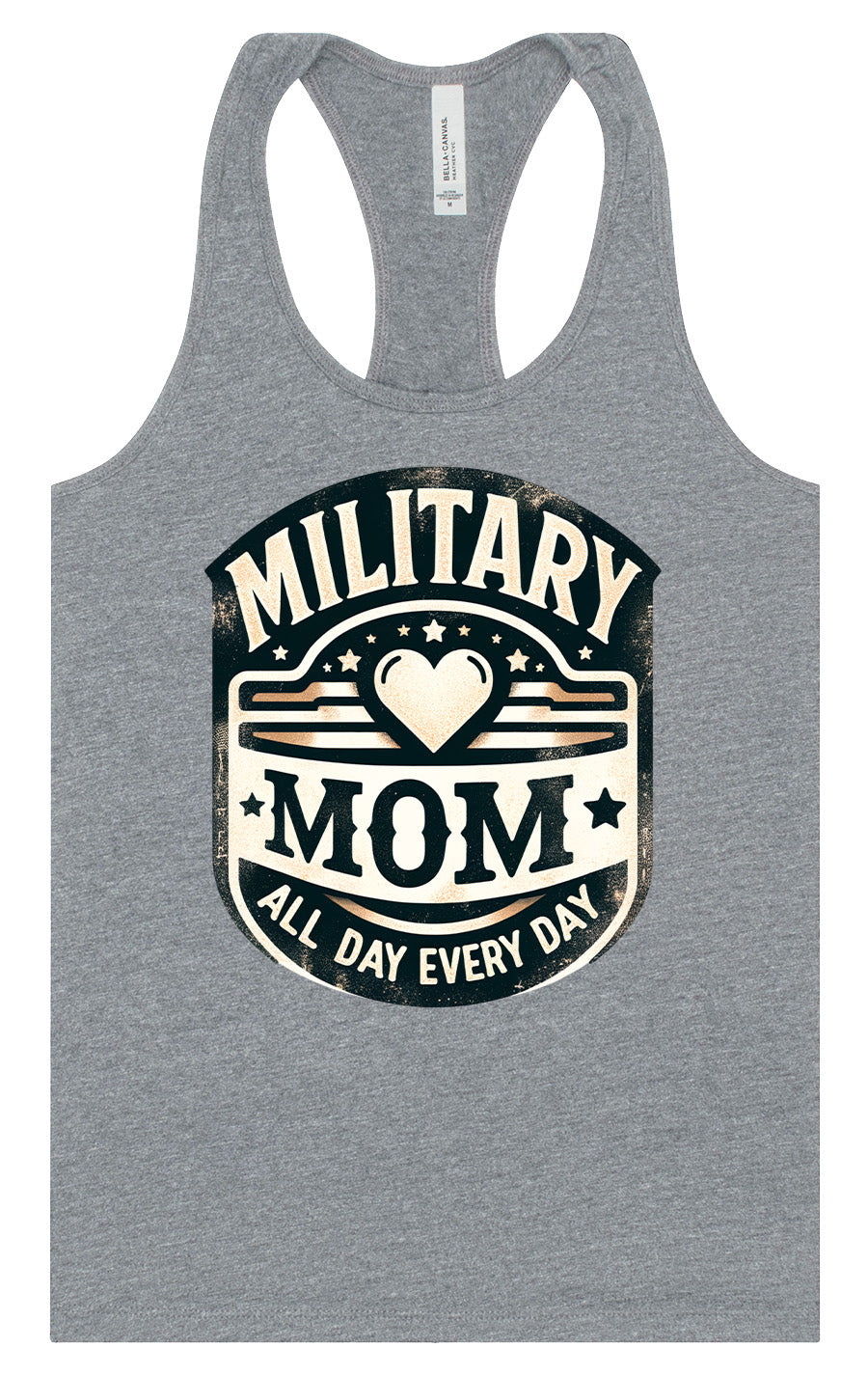 Proud Military Mom Women's Racerback Tank by As You Wish Apparel