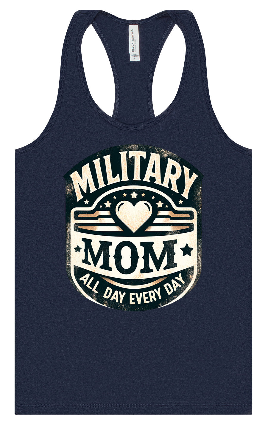 Proud Military Mom Women's Racerback Tank by As You Wish Apparel