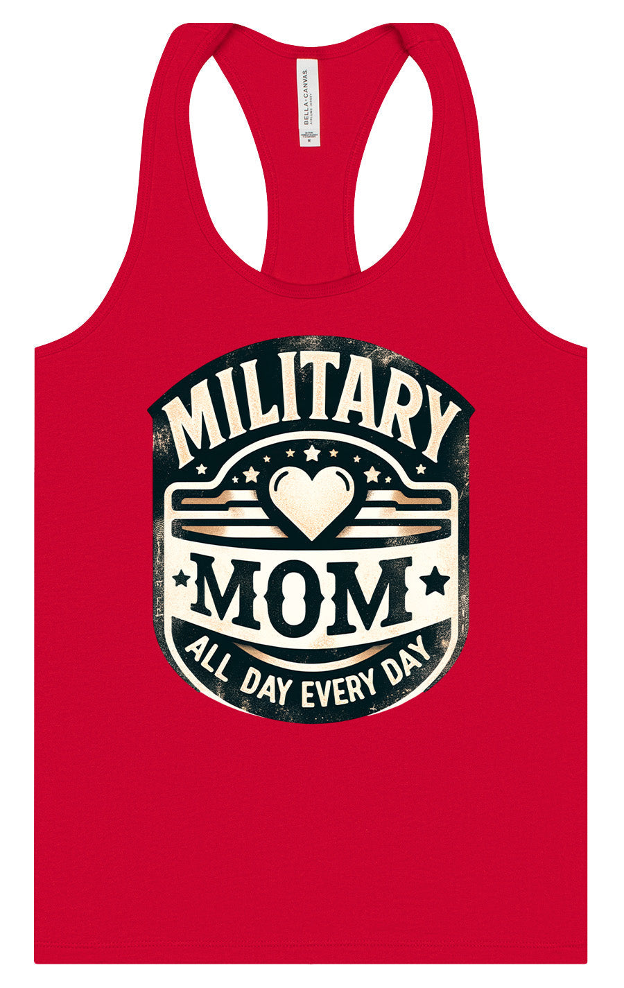 Proud Military Mom Women's Racerback Tank by As You Wish Apparel