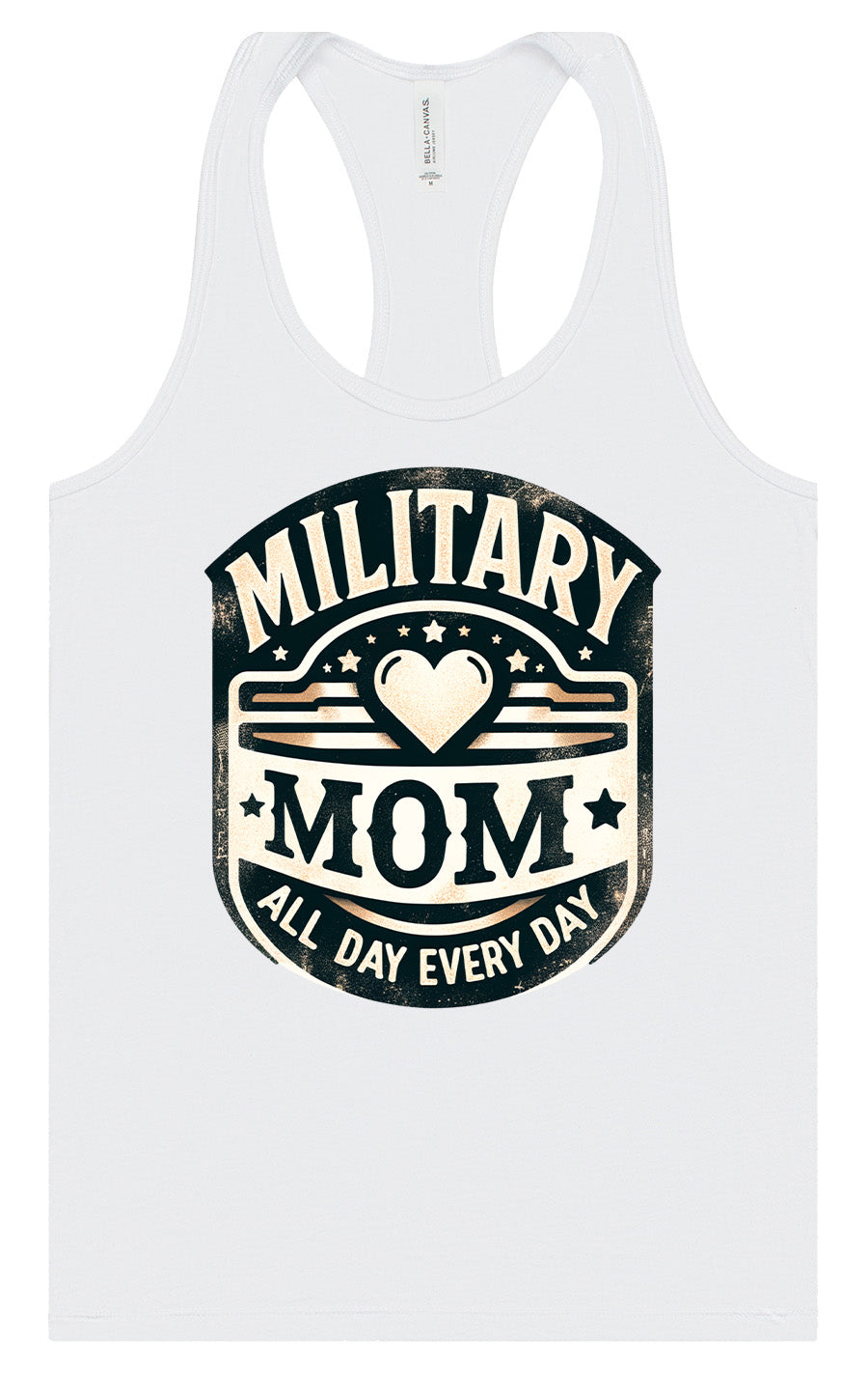 Proud Military Mom Women's Racerback Tank by As You Wish Apparel